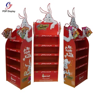 Tùy chỉnh hình đục lỗ các tông có thể tái chế POS hiển thị đứng sóng giấy in miễn phí đứng hiển thị đơn vị cho y học - Product Image 2