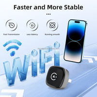 Kit Carlink Mini Ultra5, Adaptador Inalámbrico de Doble Canal para Carplay y Android Auto, Dongle USB para Reproductor de Coche, Compatible con el 98% de los Coches, Caja con IA