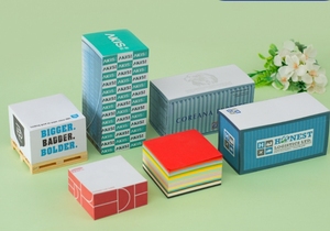 Custom Logo Sides Printing Paper <b>Cube</b> Promotional Memo Pad with Pallet - Product Image 6