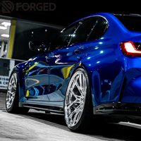 Jantes Concaves OEM Forgées à Profil Profond Noir 5x120 5x114.3 5x130 18-26 Pouces pour BMW Audi Nissan GTR Urus C8 Sport