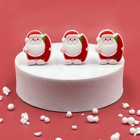 Nouveauté Perle de Noël en silicone sans BPA pour bébé, perle focale Père Noël pour la fabrication de stylos, bracelets et porte-clés