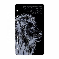 Hongbo Top Selling 4-Color impermeable mate A6 Dashboard Budget Binder 6-Diferentes insertos cotizados Carpeta de cuero con estilo
