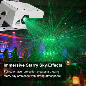 Proyector Láser RGB de 10W DMX512 Aurora, Gran Angular, Panorámico, Efecto Estrella, Luz de Luciérnaga - Product Image 3