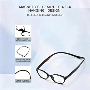 <span class=keywords><strong>Gafas</strong></span> de Lectura Magnéticas Portátiles para <span class=keywords><strong>Presbicia</strong></span> 2026, <span class=keywords><strong>Gafas</strong></span> Redondas de Alta Definición para Colgar en el Cuello, para Hombres y Mujeres - Product Image 3