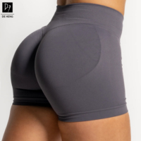 Deheng 2026 Nouveaux shorts de sport pour femmes en nylon et élasthanne, sans couture, personnalisés, de haute qualité, avec effet sculptant, pour l'entraînement, le fitness, la gym et le yoga