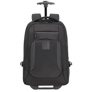 custom water resistant travel business backpack rolling laptop bag wheeled back pack for men