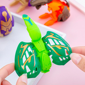 Dinosaure Figurines Party Favor Préscolaire Déformation Dinosaure Robot Transformant Jouets 2 <span class=keywords><strong>en</strong></span> 1 Transformé <span class=keywords><strong>Oeufs</strong></span> De Dinosaure - Product Image 5