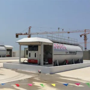 Station de remplissage pour véhicule essence, conteneur automatique de véhicule essence gpl