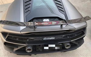 Per Lamborghini Huracan LP610 EVO <span class=keywords><strong>N</strong></span> style dry carbon fiber spoiler posteriore body kit paraurti anteriore paraurti posteriore minigonne laterali - Product Image 5