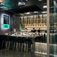 Paquets de meubles pour suites d'hôtels de luxe Design d'intérieur d'accueil haut de gamme personnalisé Canapés-lits et tables en bois pour restaurants