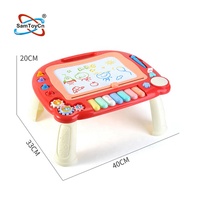 Samtoy activité DIY enfants jouets de dessin magnétique tableau de gribouillage Table de dessin avec clavier