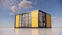 Maison conteneur préfabriquée moderne jardin extérieur salle de sport/studio bureau hangar en panneau sandwich pour abri d'auto