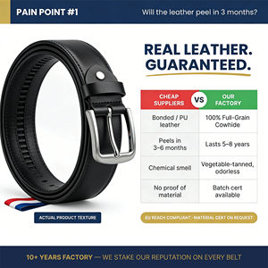 <span class=keywords><strong>Ceinture</strong></span> en cuir véritable pour <span class=keywords><strong>homme</strong></span>, <span class=keywords><strong>boucle</strong></span> ardillon argentée, rouge, blanc, bleu, décontractée, affaires, OEM, ODM, vente en gros - Product Image 2