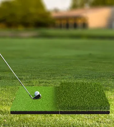 Entraîneur de balançoire de tapis de frappe de golf anti-déformation pliable portable pour la pratique intérieure/extérieure pour les amateurs de golf