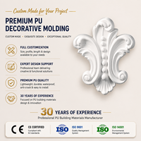 Médaillon de plafond en polyuréthane léger à installation facile, décoration intérieure moderne, résistant à la pourriture et à l'humidité