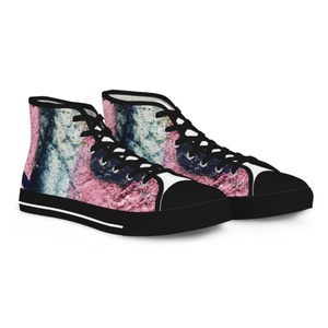 Chaussures en toile à tige haute personnalisées, OEM ODM, imprimées, tendance pour filles, faible MOQ, chaussures de skate personnalisées pour hommes - Product Image 3