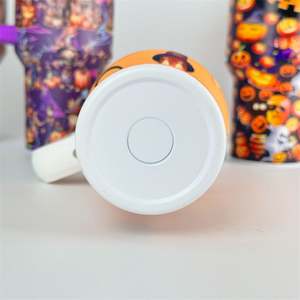 Bouteille d'eau isotherme en acier inoxydable de 40 oz, tasse à double paroi sous vide, gobelet de voiture avec poignée, couvercle et paille pour le voyage - Product Image 5