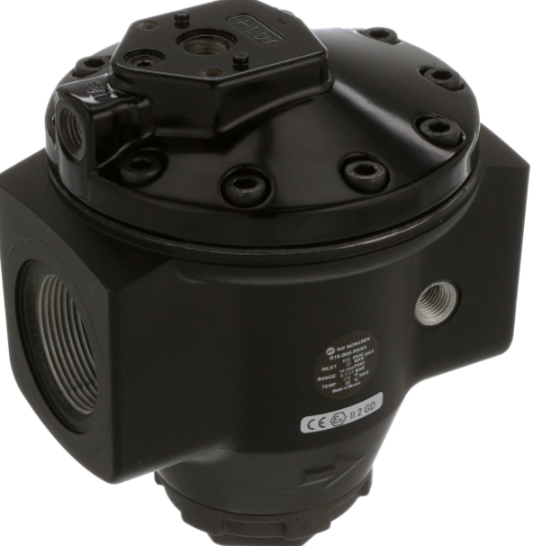 R18 Series Pilot Pressure Regulator, G1-1/2 Thread, Without Gauge, High Precision Control