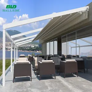 Aluminum Patio Cover Exterior Metal Awnings PVC Pergola Retractable Roof