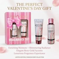 Coffret Parfumé : Lait Corporel et Brume Scintillante – Cadeau Saint-Valentin – Soin Hydratant Corporel Parfum Floral Doux pour Femme