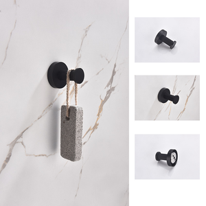 Ensemble de salle de bain en laiton massif moleté, fixé <span class=keywords><strong>au</strong></span> <span class=keywords><strong>mur</strong></span>, noir mat moderne, accessoires de luxe - Product Image 4
