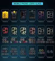 Film de protection HD transparent 9H 3D pour objectif d'appareil photo iPhone 17 16 15 14 13 12 11 Pro Max Plus SE – Vente en gros