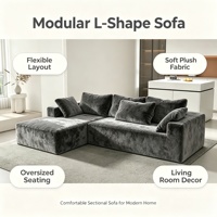 Canapé en tissu confortable et douillet pour salon, appartement, bureau à domicile, mobilier, logo personnalisé, OEM disponible, siège de canapé de loisirs intérieur