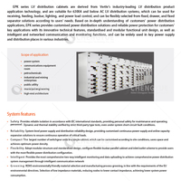 Système d'unité de distribution d'alimentation triphasée Vertiv EPK-2500, 380V, armoire d'équipement, protection IP30-IP54, 2500A, 6 prises