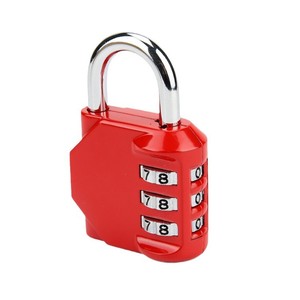 กุญแจล็อคแบบผสม 3 หลัก ทำจากโลหะผสมสังกะสี สามารถตั้งรหัสใหม่ได้ สำหรับกระเป๋าเดินทาง ตู้เก็บของในยิม ตู้เก็บของ ประตู ป้องกันการโจรกรรม - Product Image 3