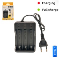 Chargeur de batterie US noir 18650 à quatre fils, 1/2/3 emplacements pour batteries lithium rechargeables 18650 3,7 V, pour appareil photo, zéro tension