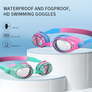 แว่นตาว่ายน้ำเด็ก ดีไซน์กันฝ้า แฟชั่น ทันสมัย ราคาถูก กันน้ำ มุมมองกว้าง - Product Image 2