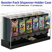 Étui Distributeur de Boosters Transparent pour Cartes – Organisateur Classique Portable Léger et Premium pour Collectionneurs de Cartes Exigeants