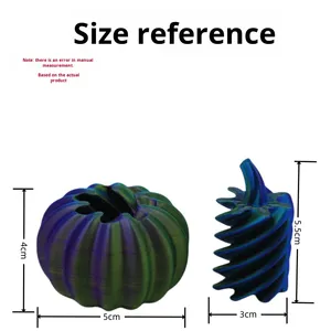 Qiyu 3D In Xoắn Ốc Bí Ngô Căng Thẳng Cứu Trợ Đẩy Đồ Chơi Cross-Biên Giới Hợp Thời Trang Tạo Tác Cho Thoải Mái Mới Lạ & Gag Đồ Chơi 14 + Năm - Product Image 4