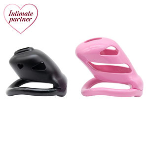 男性用ハート型貞操帯、隠し小型ロックコア付きペニスロック、女装家貞操帯、BDSMゲイセックストイ - Product Image 2