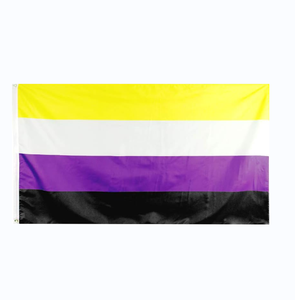 Bandera de Orgullo No <span class=keywords><strong>Binario</strong></span>, Genderqueer, <span class=keywords><strong>Pansexual</strong></span> de 3x5 Pies, Decoración para Fiestas de Bienvenida al Aire Libre - Product Image 4