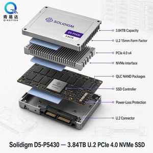 SSD NVMe d'entreprise P5430 1 To 2 To U.2 PCIe 4.0 Interne pour serveur Reconditionné Vitesse de lecture 701-800 Mo/s Stockage haute capacité - Product Image 1