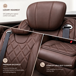 Sièges de voiture en cuir PU de luxe sur mesure, fabriqués directement en usine, avec fibre de carbone, pour Mercedes-Benz Vito V-Class, modification de l'intérieur du véhicule - Product Image 5