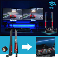Antenne WiFi double bande 12dBi 2.4GHz 5.8GHz Antennes Wi-Fi mâles SMA Antenne de routeur de Communication universelle à Gain élevé