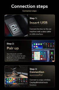 Adaptador CarPlay 2 en 1, Conexión Rápida, Mini Adaptador Inalámbrico CarPlay y Android Auto para IOS/Android - Product Image 5