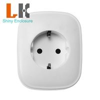 Boîtier en plastique ABS 80*66.5*70mm pour prise intelligente WiFi européenne 16A avec accessoires, coque de prise standard allemande pour maison intelligente