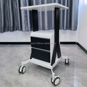 Muebles de salón portátiles, carro <span class=keywords><strong>auxiliar</strong></span> rodante de acero inoxidable, carrito de máquina de belleza para spa facial <span class=keywords><strong>con</strong></span> 2 <span class=keywords><strong>cajones</strong></span> de almacenamiento - Product Image 5