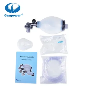 Mascherina per ossigeno per adulti Aerosol Silicone alito Kit di pronto soccorso contenuti Ambu Bag rianimatore riutilizzabile autoclavabile manuale - Product Image 4