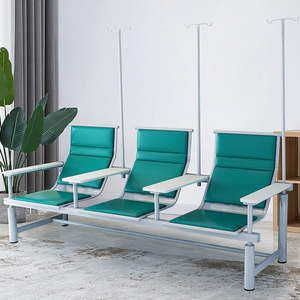 Nuevo modelo de silla de espera de aeropuerto de 3 plazas de acero inoxidable, asientos en tándem para silla de sala de espera utilizada en hospital - Product Image 4