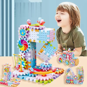 3D STEM 83Pcs Bloc Variable Puzzle Jouets Emboîtement Bloc Moules DIY Électrique Gear Rotatif Blocs de Construction pour Enfants - Product Image 2