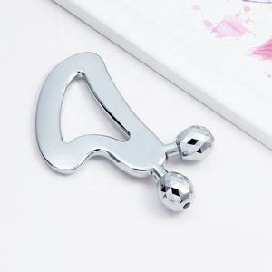 Massaggiatore facciale 3D in oro rosa massaggiatore facciale a doppia sfera a forma di rullo per il viso a 360 gradi - Product Image 5