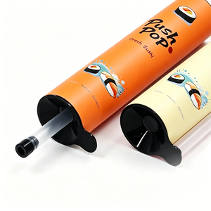 Boîte cylindrique en papier de qualité alimentaire écologique, recyclable, avec logo personnalisé, tube à sushi push pop pour <span class=keywords><strong>la</strong></span> restauration - Product Image 2