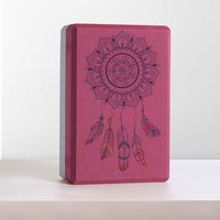 Brique de yoga en EVA haute densité 260g avec motif carillon, personnalisation du logo disponible, fitness