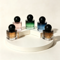 Maßgefertigte 30ml 50ml 100ml 150ml Bunte Runde Individuell Bedruckte Premium Nachfüllbare Spray Luxus Leere Glas 50ml Parfümflasche