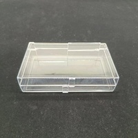 Boîte en plastique en acrylique transparent et visible en matériau PS pour la collection de cartes et de papier avec logo personnalisé