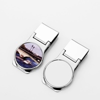 Supports vierges pour sublimation, Vente en gros, Meilleures ventes, Porte-monnaie rectangulaire moderne en alliage de zinc pour transfert thermique, Support vierge pour sublimation personnalisable